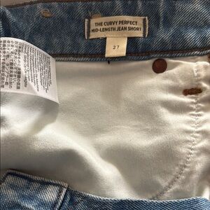 Madewell Classic Blue Denim Shorts